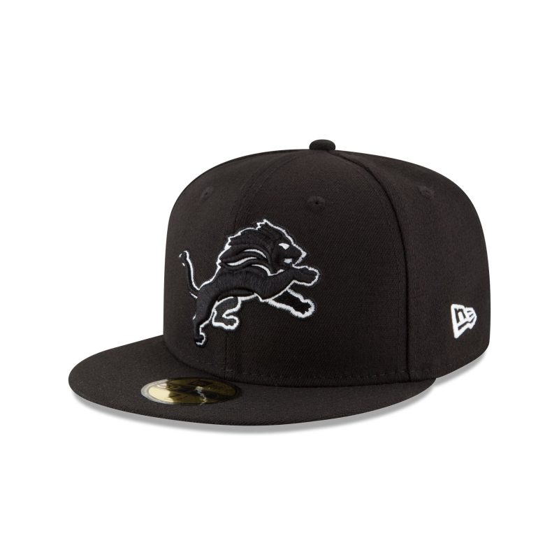 11352452 59FIFTY NFL5950 DETLIO BLKWHI 3QL