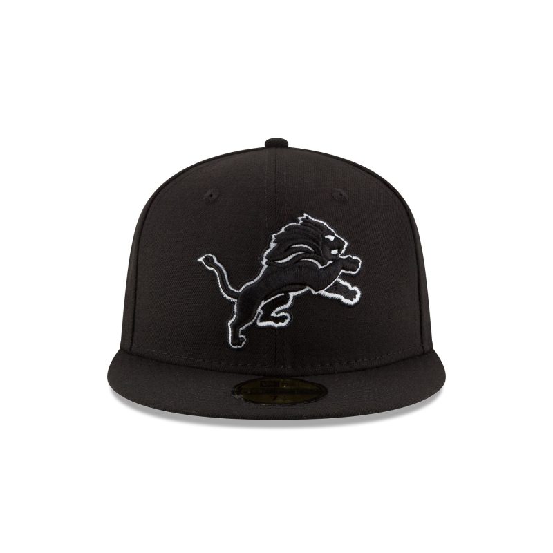 11352452 59FIFTY NFL5950 DETLIO BLKWHI F