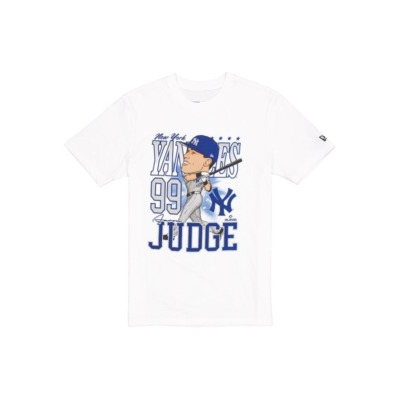 14391547 TSHIRT MLBCARICATURE NEYYAN WHT F