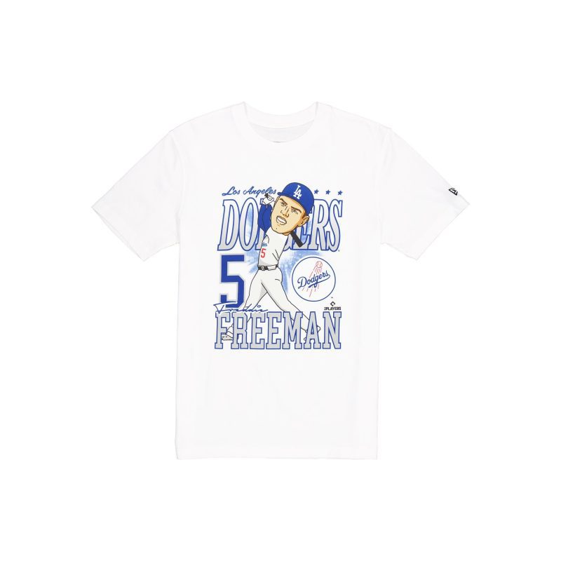 14391550 TSHIRT MLBCARICATURE LOSDOD WHT F