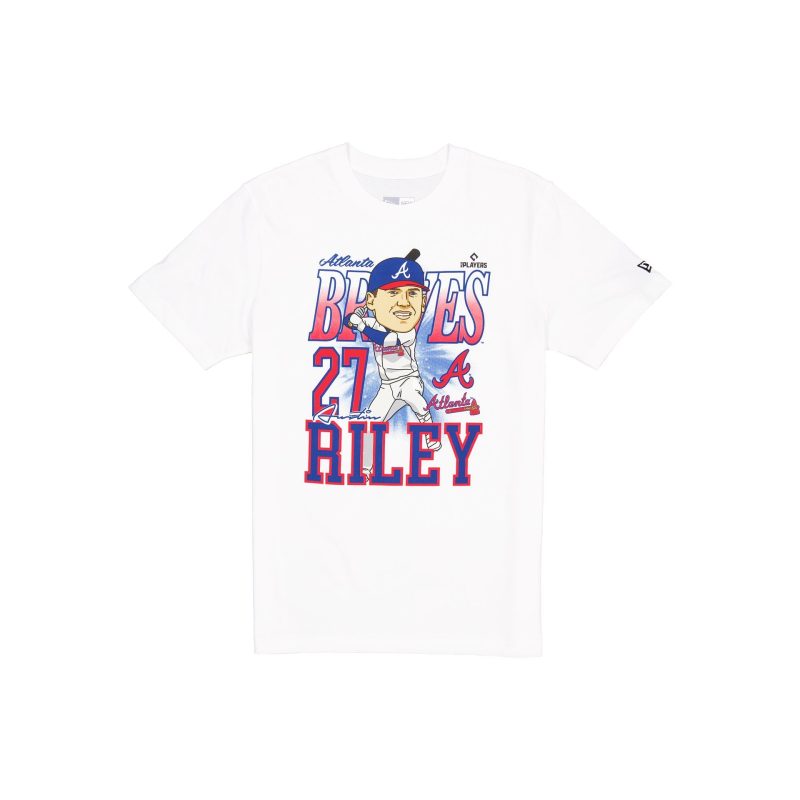 14391554 TSHIRT MLBCARICATURE ATLBRA WHT F 1