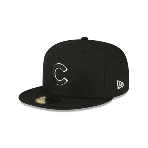 60291297 59FIFTY SIDEPATCHBW CHICUB BLK 3QL