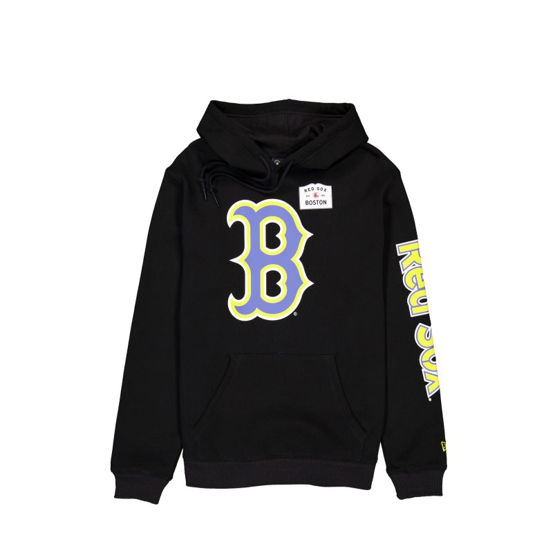 60357300 HOODIE MLBCITYCONNECT BOSRED BLK F