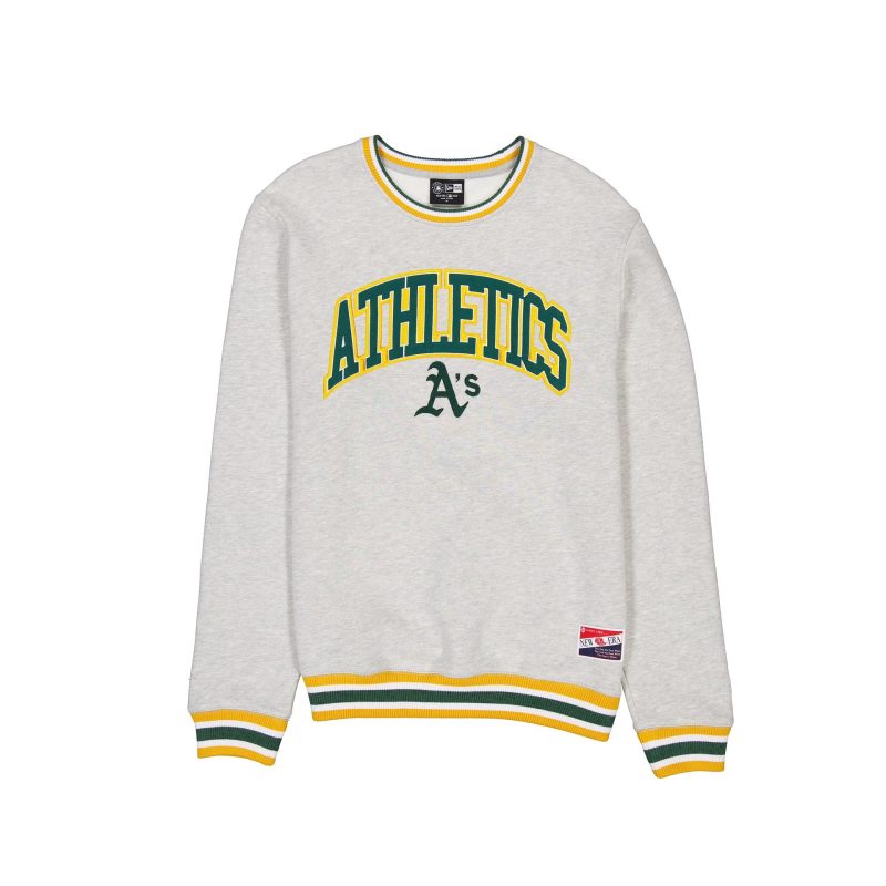 60481158 CREWNECK THROWBACK OAKATH GRY F