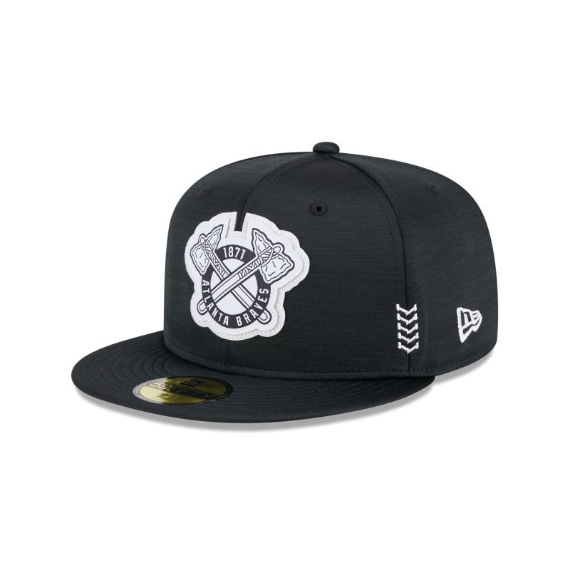 60489477 59FIFTY MLB24CHOF5950CW ATLBRA BLKBLKWHI 3QL