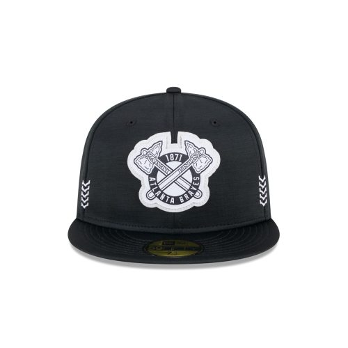 60489477 59FIFTY MLB24CHOF5950CW ATLBRA BLKBLKWHI F