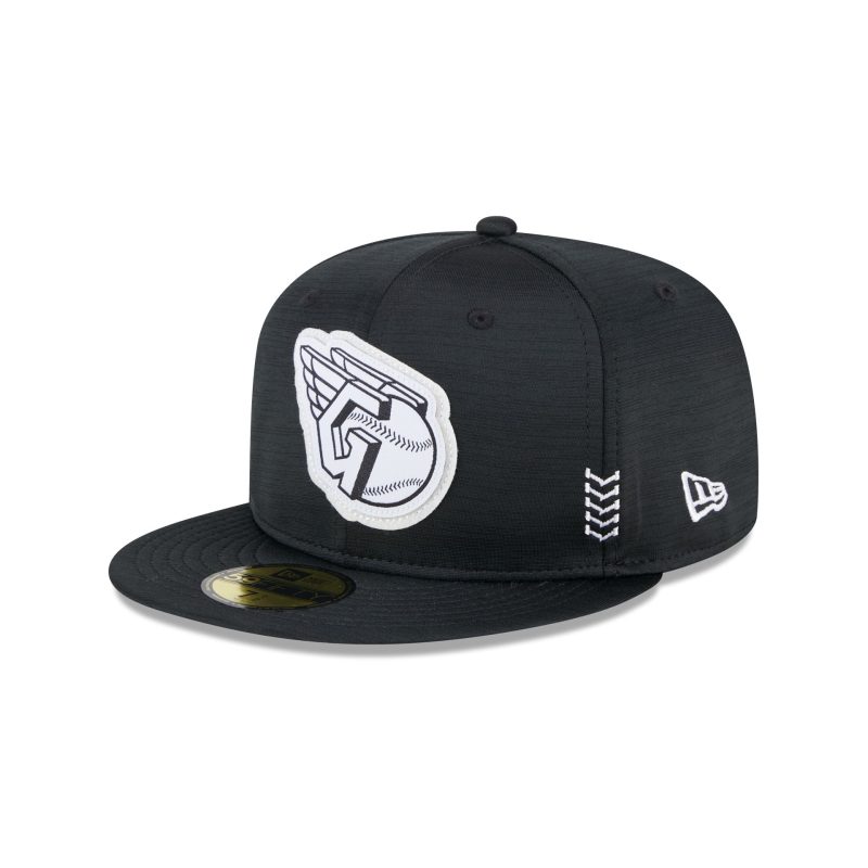 60489501 59FIFTY MLB24CHOF5950CW CLEGUA BLKBLKWHI 3QL