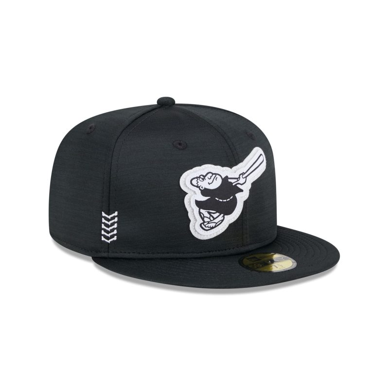 60489526 59FIFTY MLB24CHOF5950CW SADPAD BLKBLKWHI 3QR 1