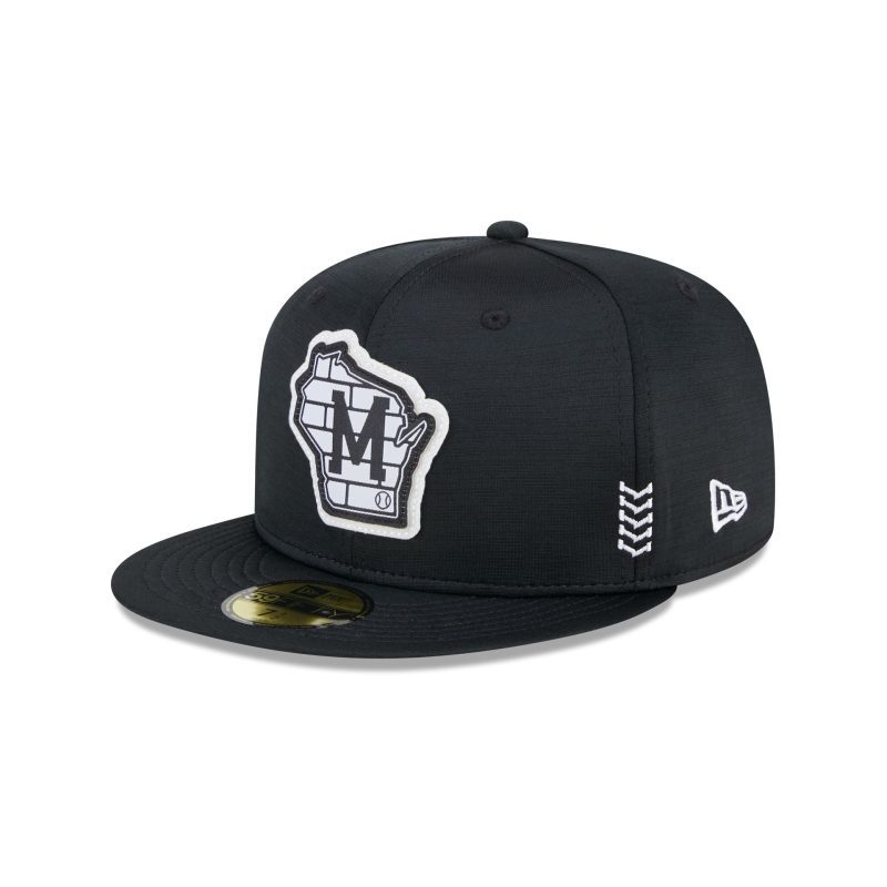 60489538 59FIFTY MLB24CHOF5950CW MILBRE BLKBLKWHI 3QL