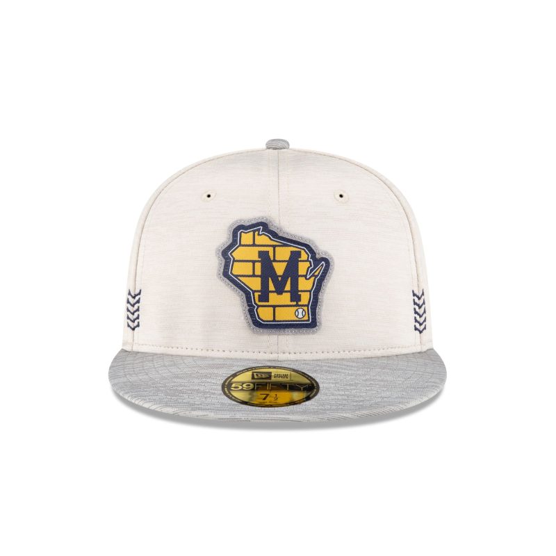 60489575 59FIFTY MLBCLUBHOUSE24 MILBRE GRY F