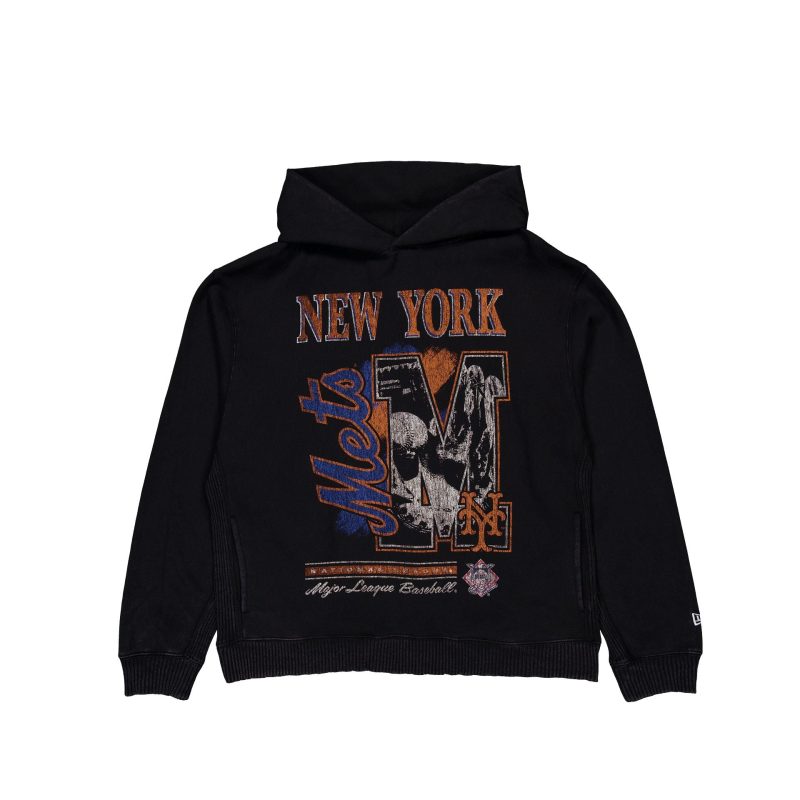 60496946 HOODIE MLBSPORTCLASS NEYMETCO BLK F