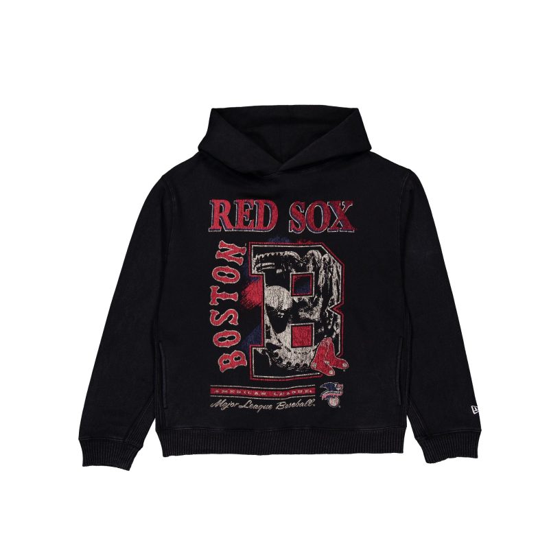 60496957 HOODIE MLBSPORTCLASS BOSRED BLK F