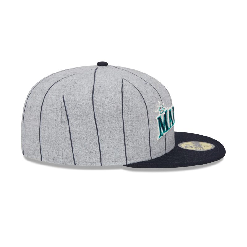 60498017 59FIFTY HEATHERPINSTRIPE SEAMAR HGR RSIDE