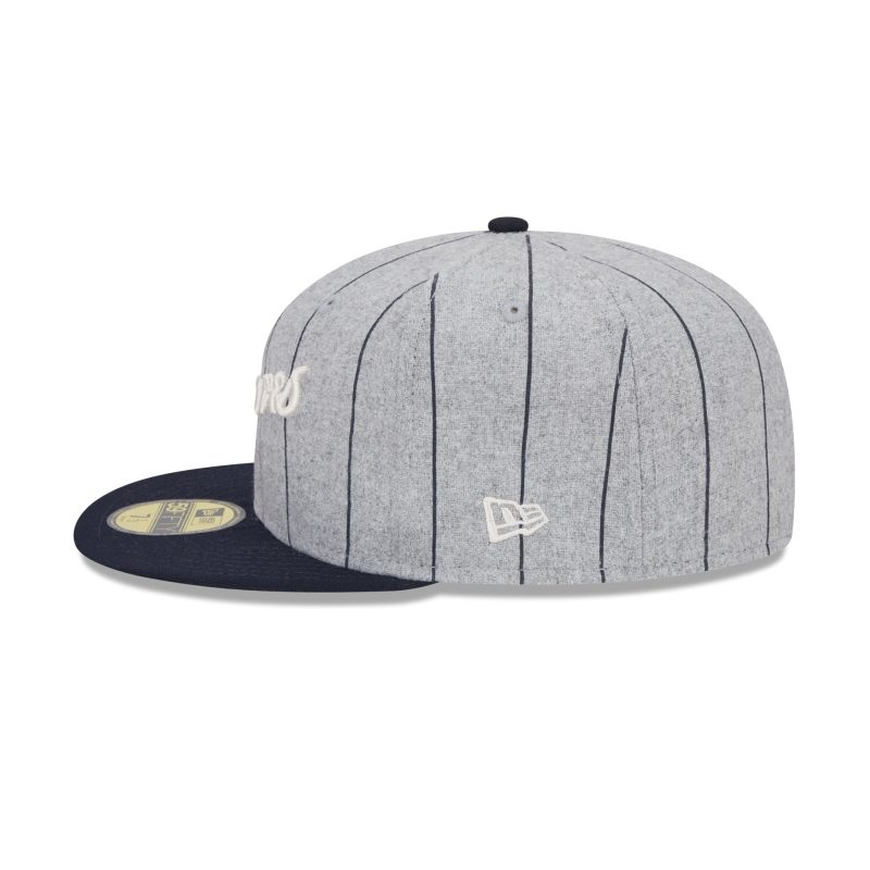 60498021 59FIFTY HEATHERPINSTRIPE ATLBRACO HGR LSIDE