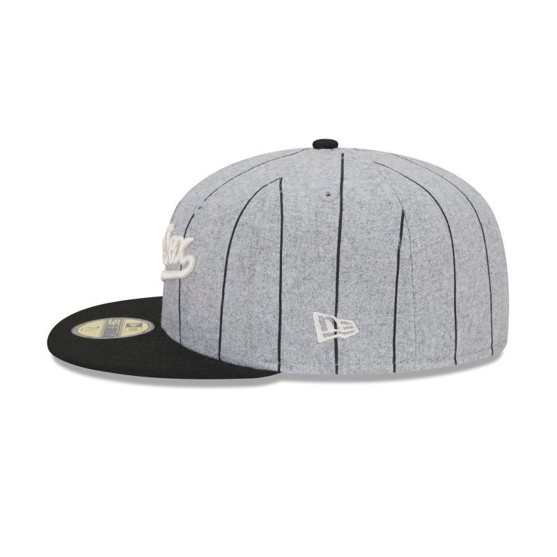 60498024 59FIFTY HEATHERPINSTRIPE CHIWHI HGR LSIDE