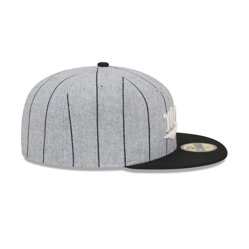 60498024 59FIFTY HEATHERPINSTRIPE CHIWHI HGR RSIDE