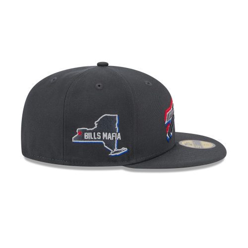 60498550 59FIFTY NFL24DRAFT5950 BUFBIL GRH RSIDE