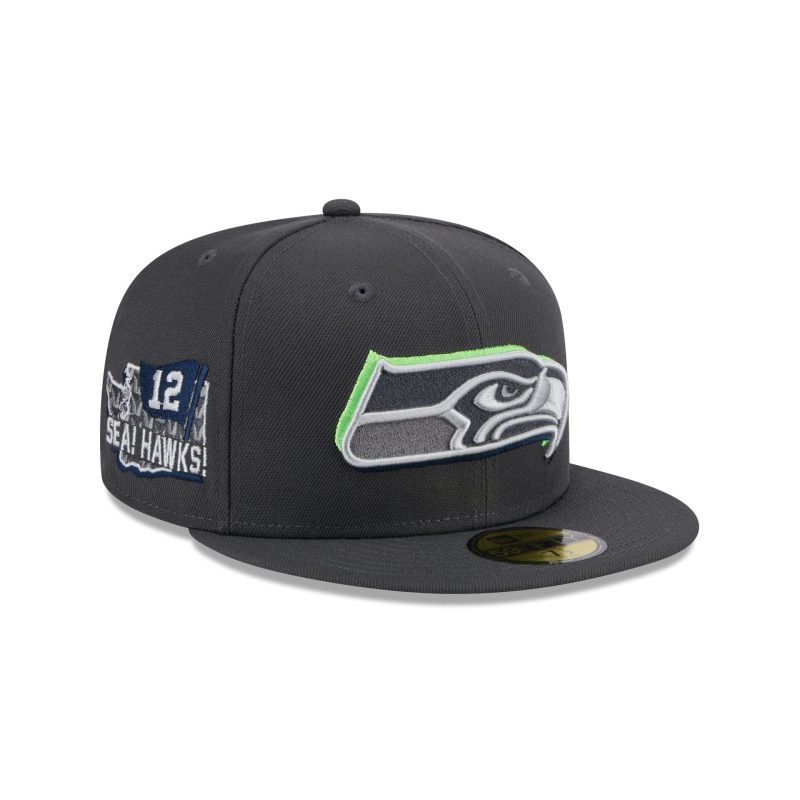 60498563 59FIFTY NFL24DRAFT5950 SEASEA GRH 3QR