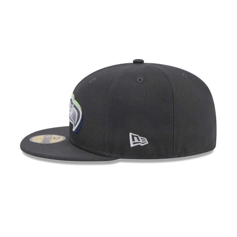 60498563 59FIFTY NFL24DRAFT5950 SEASEA GRH LSIDE