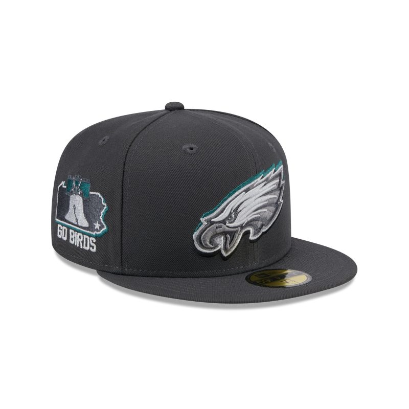 60498566 59FIFTY NFL24DRAFT5950 PHIEAG GRH 3QR