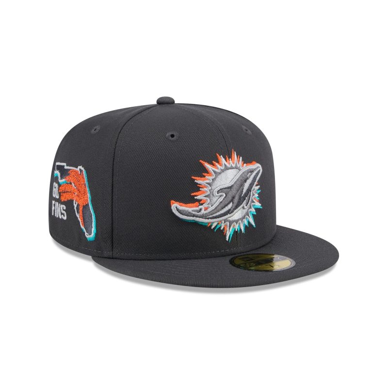 60498568 59FIFTY NFL24DRAFT5950 MIADOL GRH 3QR