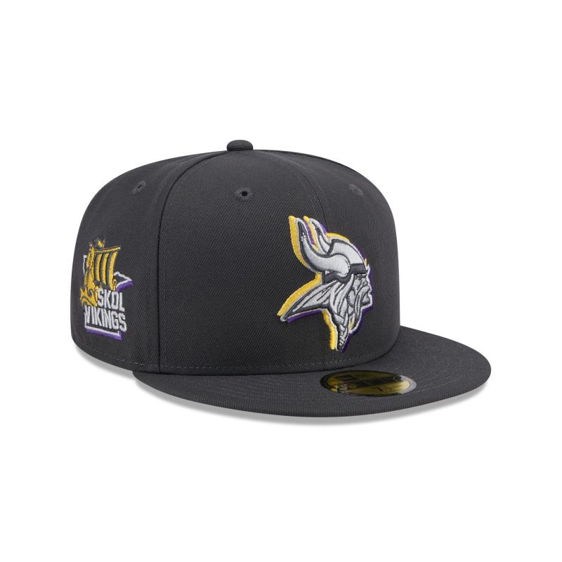 60498569 59FIFTY NFL24DRAFT5950 MINVIK GRH 3QR