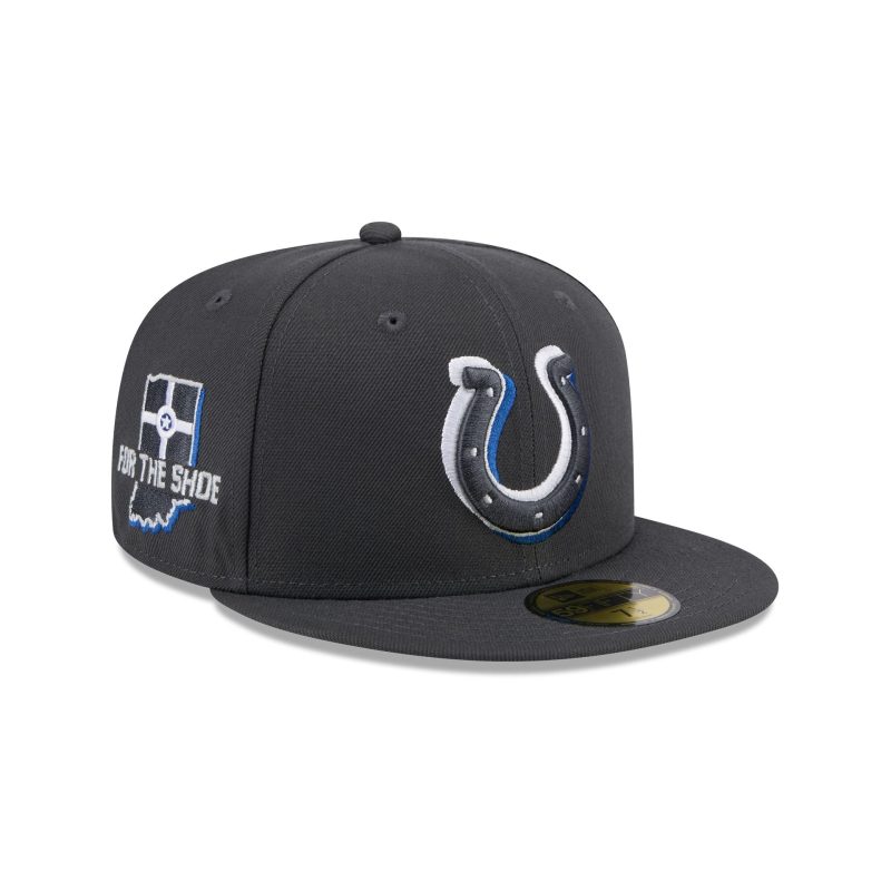 60498576 59FIFTY NFL24DRAFT5950 INDCOL GRH 3QR