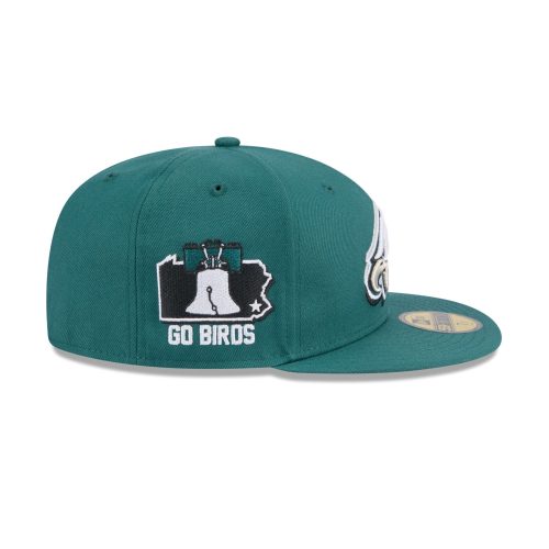 60498585 59FIFTY NFL24DRAFT5950CW PHIEAG OTC RSIDE