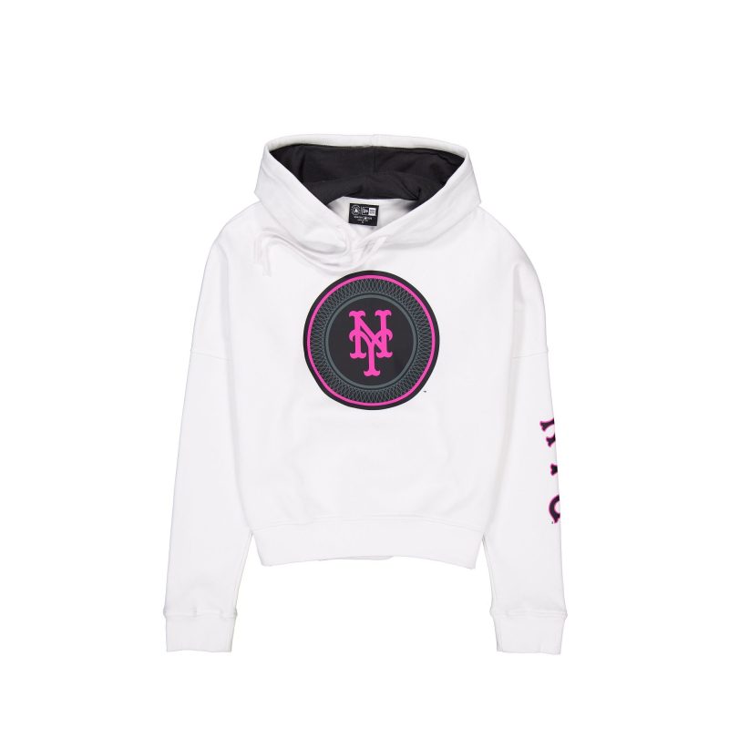 60502085 HOODIE MLBCITYCONNECT24 NEYMET WHT F