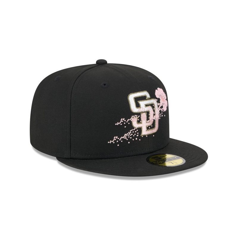 60505273 59FIFTY DOTTEDFLORAL SADPAD BLK 3QR