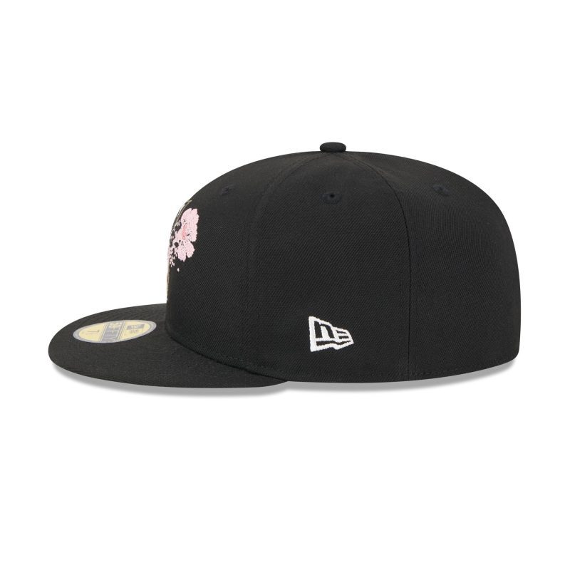 60505274 59FIFTY DOTTEDFLORAL SEAMAR BLK 20LSIDE