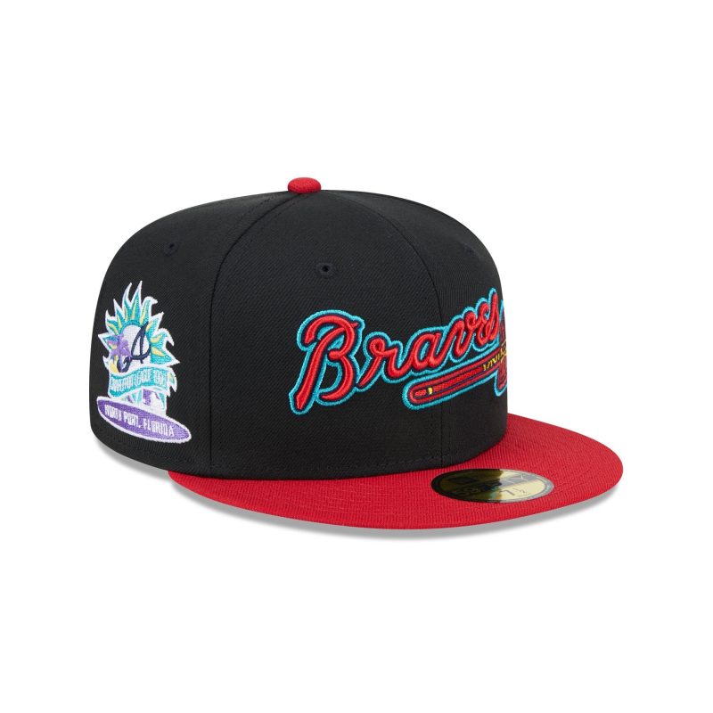 60505368 59FIFTY RETROSPRINGTRAININ ATLBRACO BLK 3QR