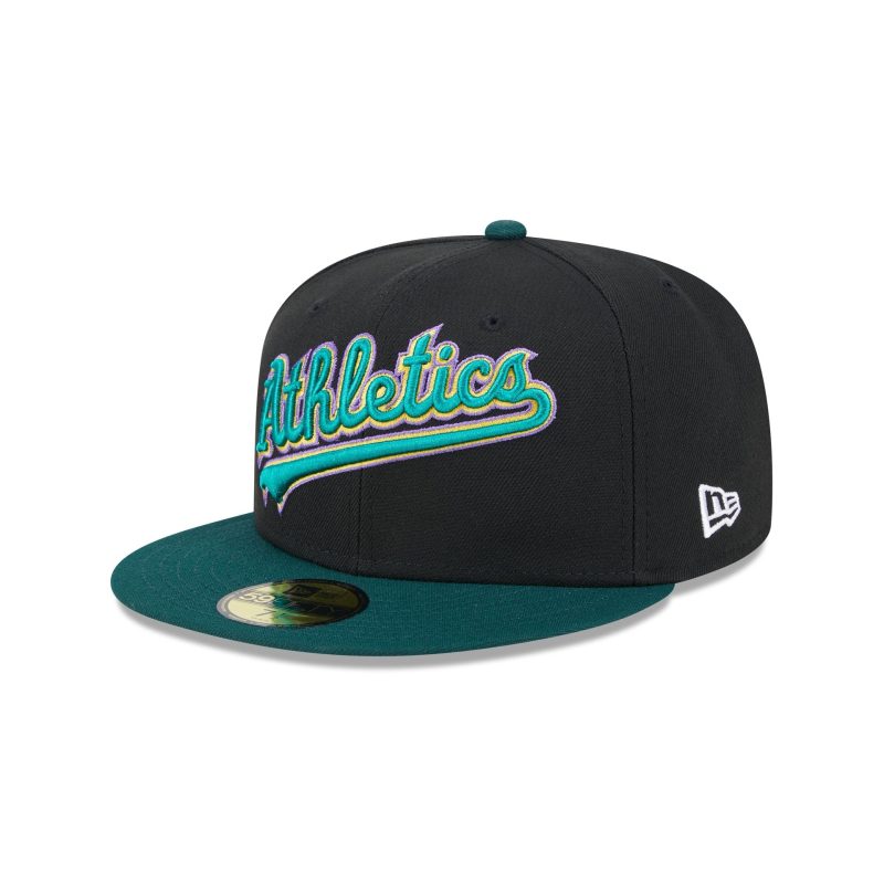 60505377 59FIFTY RETROSPRINGTRAININ OAKATHCO BLK 3QL