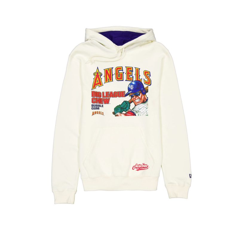 60505862 HOODIE MLBXBIGLEAGUECHEW24 ANAANG WHT F