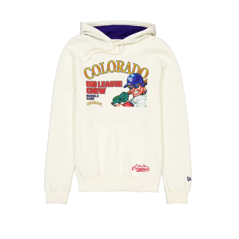 60505863 HOODIE MLBXBIGLEAGUECHEW24 COLROC WHT F