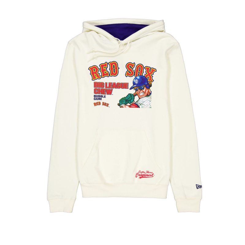 60505867 HOODIE MLBXBIGLEAGUECHEW24 BOSRED WHT F