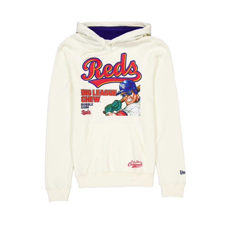 60505870 HOODIE MLBXBIGLEAGUECHEW24 CINRED WHT F