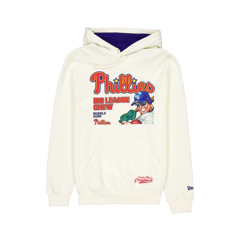 60505877 HOODIE MLBXBIGLEAGUECHEW24 PHIPHI WHT F