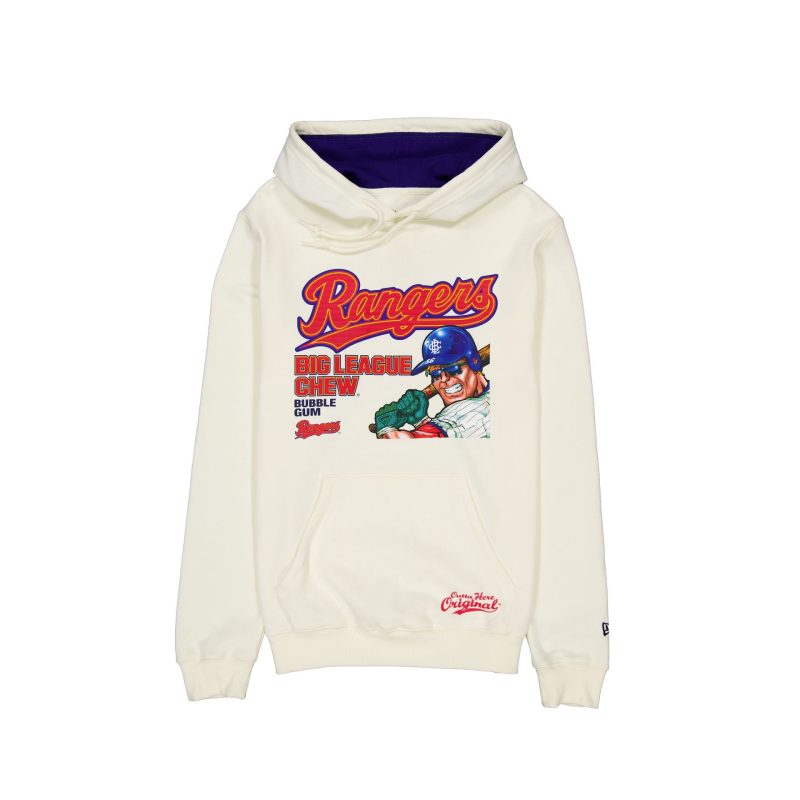 60505882 HOODIE MLBXBIGLEAGUECHEW24 TEXRAN WHT F