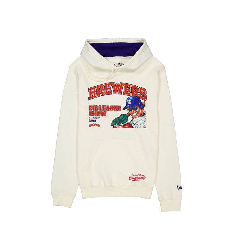 60505885 HOODIE MLBXBIGLEAGUECHEW24 MILBRE WHT F