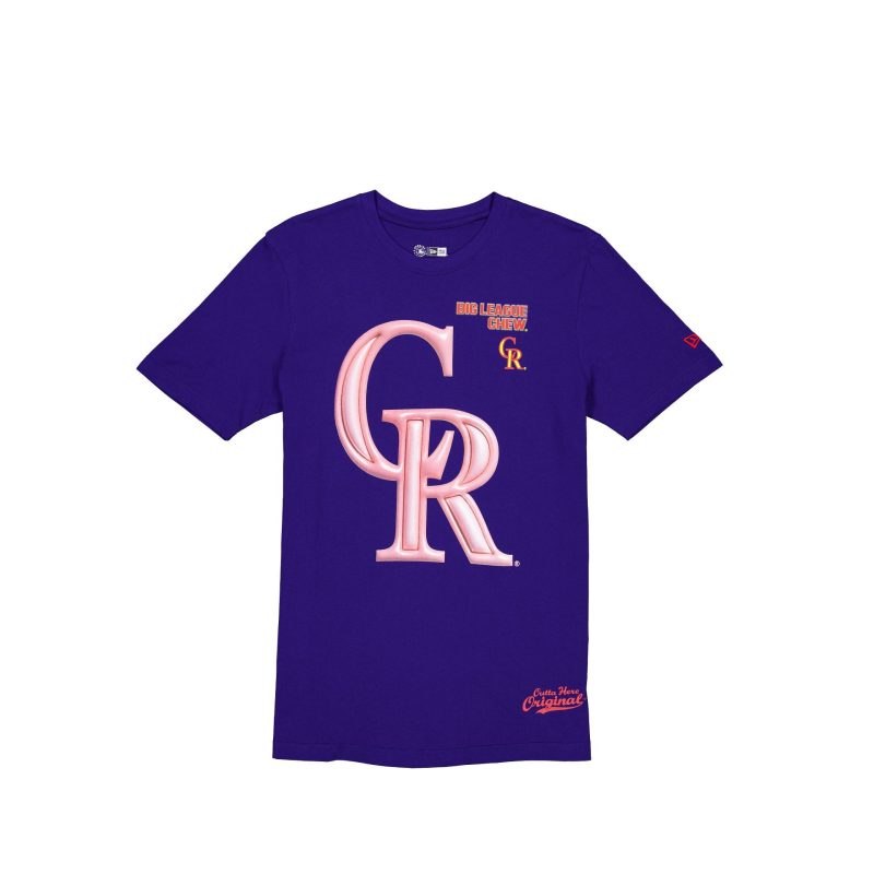 60505904 TSHIRT MLBXBIGLEAGUECHEW24 COLROC RYL F