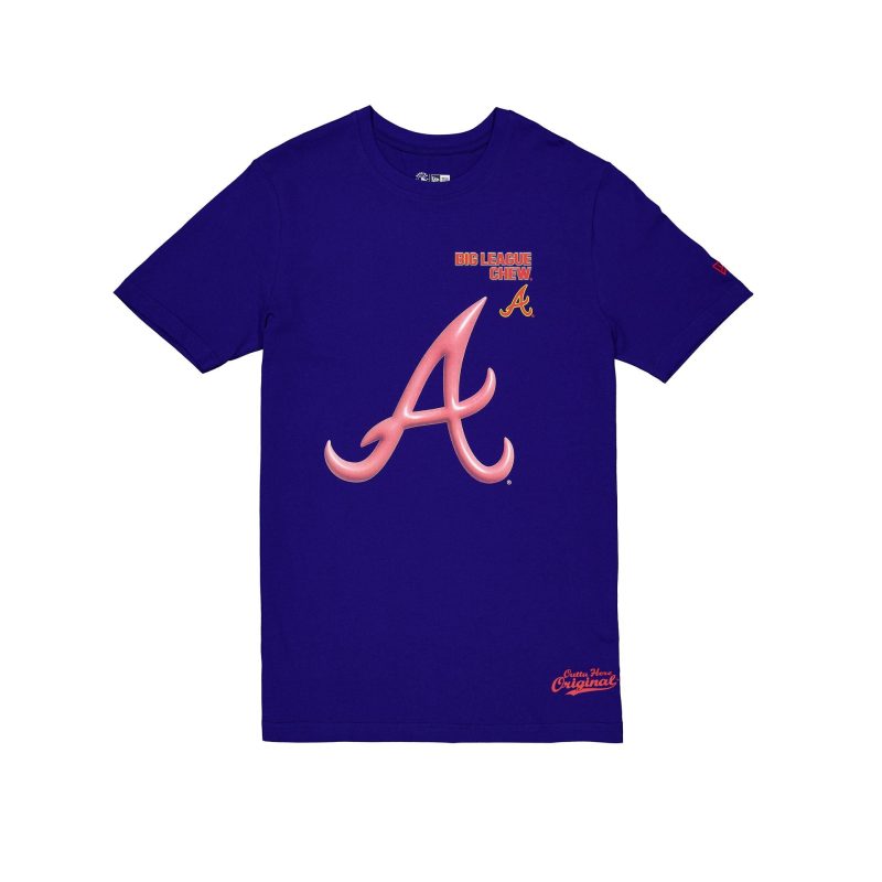 60505906 TSHIRT MLBXBIGLEAGUECHEW24 ATLBRA RYL F