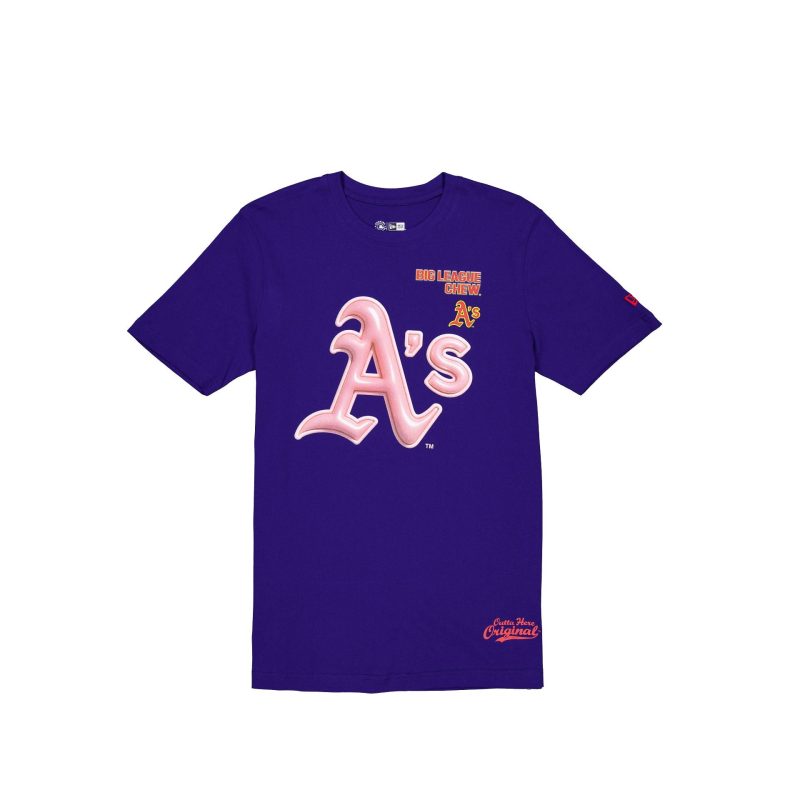 60505916 TSHIRT MLBXBIGLEAGUECHEW24 OAKATH RYL F