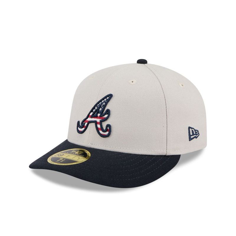 60506451 LP59FIFTY MLB24JULY4LP5950 ATLBRA STNNVY 3QL