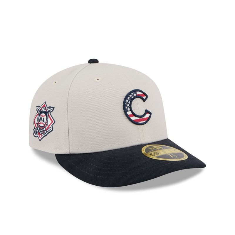 60506458 LP59FIFTY MLB24JULY4LP5950 CHICUB STNNVY 3QR