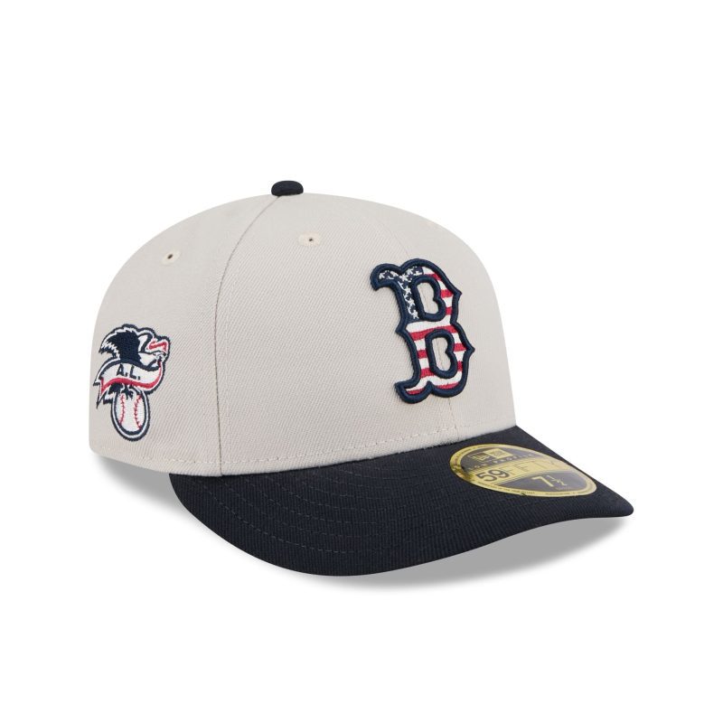 60506460 LP59FIFTY MLB24JULY4LP5950 BOSRED STNNVY 3QR