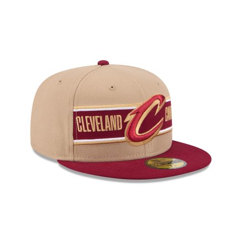 60507116 59FIFTY NBADRAFT24 CLECAV TAN 3QR