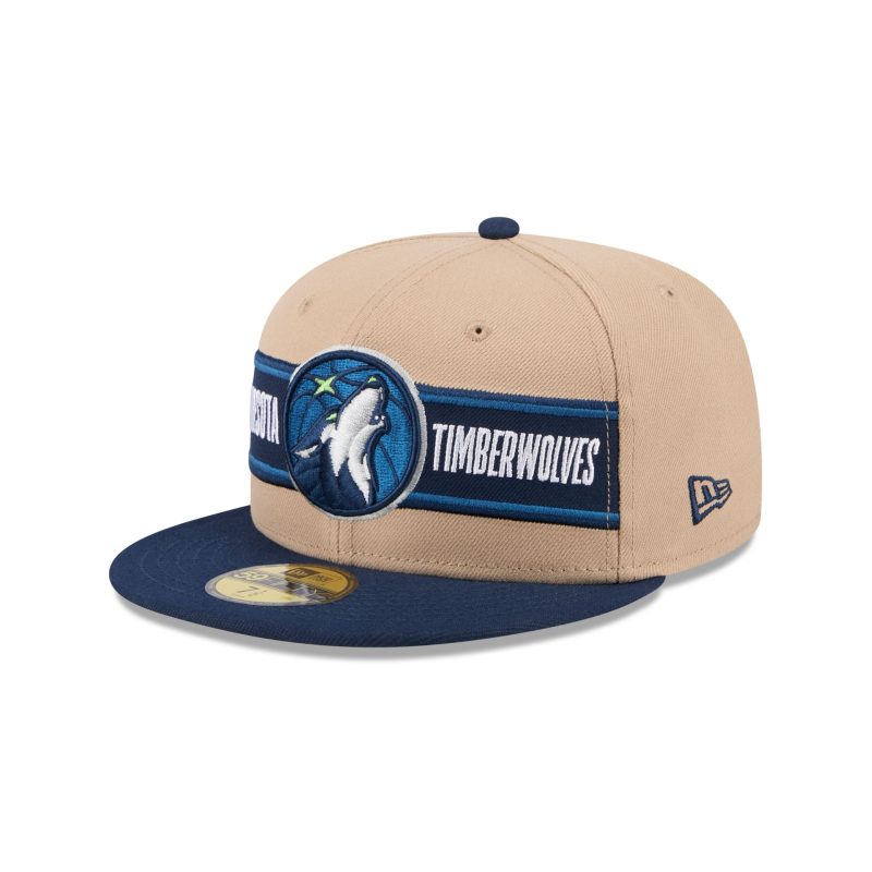 60507136 59FIFTY NBADRAFT24 MINTIM TAN 3QL