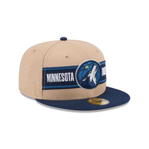 60507136 59FIFTY NBADRAFT24 MINTIM TAN 3QR