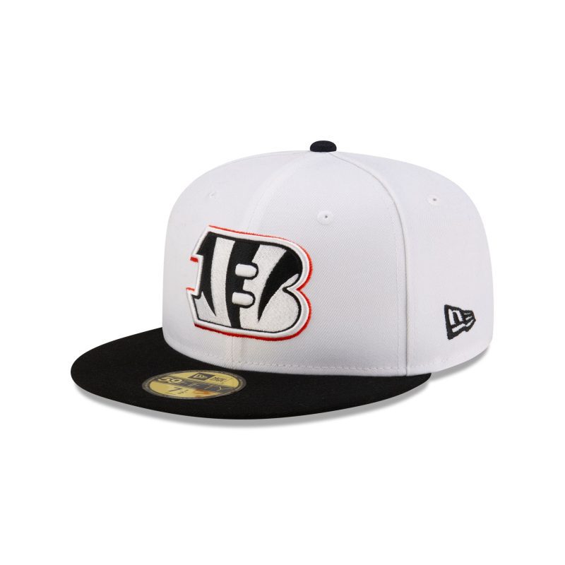 60507559 59FIFTY NFL24TRAININGEXCLUSIVE CINBEN WHT 3QL